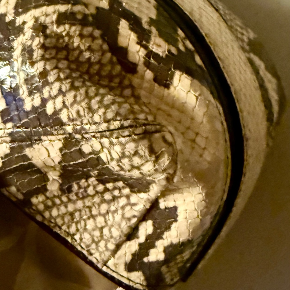 Coach Signature Jacquard Hobo Shoulder Bag w/ Snakeskin Trim - Picture 12 of 15